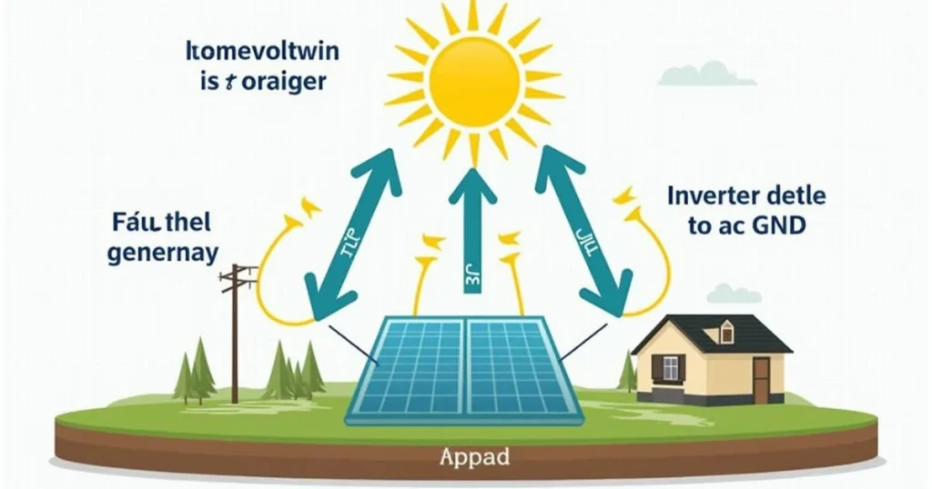 energy chain for a solar panel